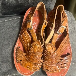 Brown Leather Sandals